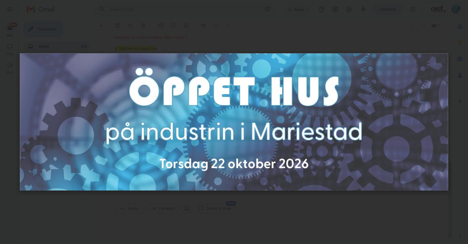 Öppet hus 22 oktober 2026